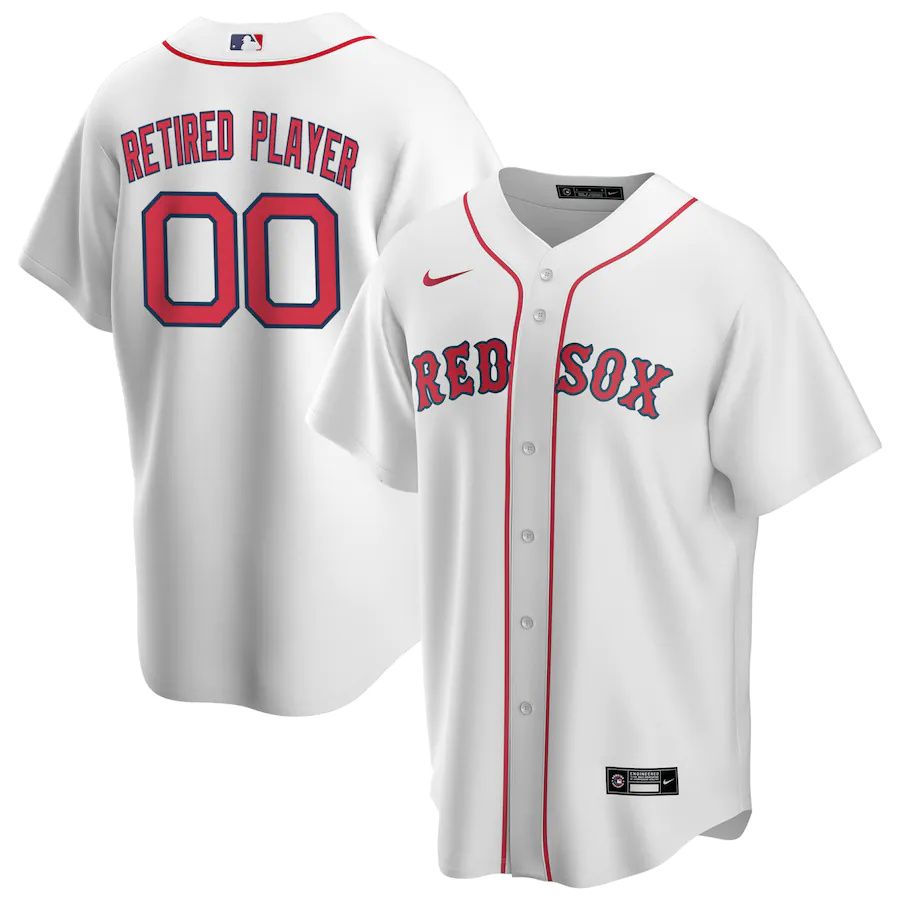 Mens Boston Red Sox Nike White Home Pick-A-Player Retired Roster Replica MLB Jerseys